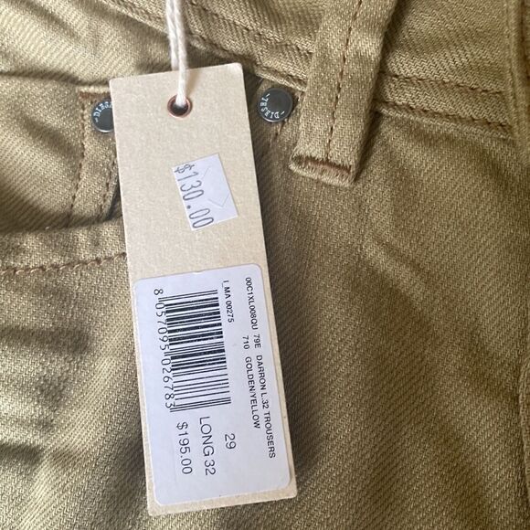 NWT Diesel jeans golden color size 29/32 lots of details - Picture 5 of 7